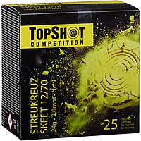 TOPSHOT Competition 12/70 Skeet Streukreuz 2,0mm 24g 25 Stk.